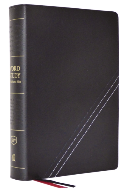 KJV, Word Study Reference Bible, Bonded Leather, Black, Red Letter, Comfort Print : 2,000 Keywords that Unlock the Meaning of the Bible, Leather / fine binding Book
