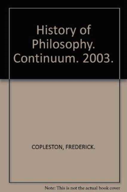 History of Philosophy : Eleven-volume Set, Multiple-component retail product Book