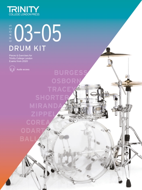 Trinity College London Drum Kit From 2020. Grades 3-5, Sheet music Book