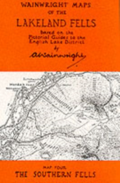 Wainwright Maps of the Lakeland Fells : Southern Fells Map 4, Sheet map, folded Book