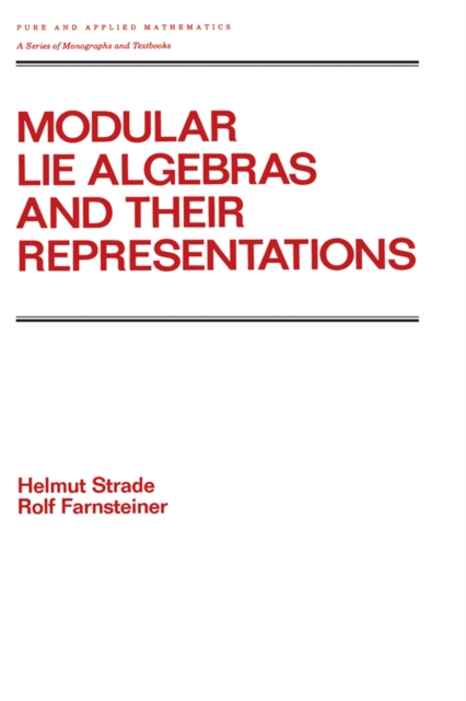 Modular Lie Algebras and their Representations, PDF eBook