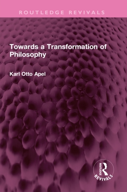 Towards a Transformation of Philosophy, EPUB eBook