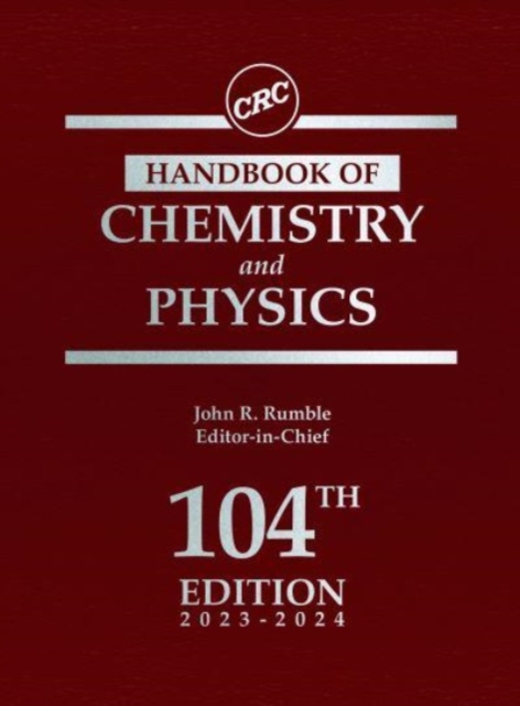 CRC Handbook of Chemistry and Physics, Hardback Book