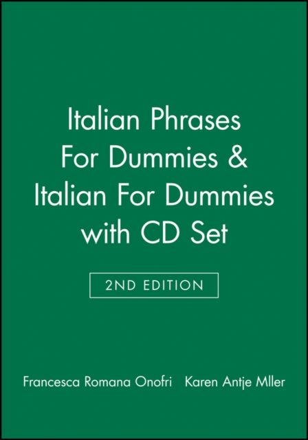 Italian Phrases For Dummies & Italian For Dummies, 2nd Edition with CD Set, Multiple-component retail product, part(s) enclose Book