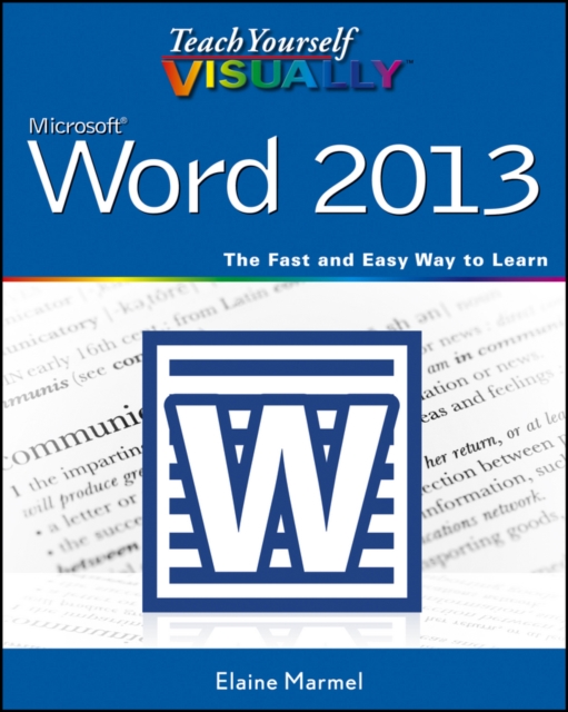 Teach Yourself VISUALLY Word 2013, PDF eBook