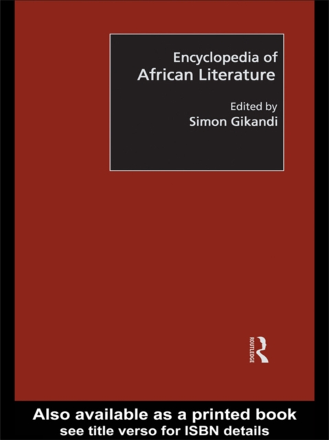 Encyclopedia of African Literature, EPUB eBook