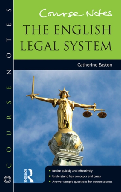 Course Notes: the English Legal System, EPUB eBook
