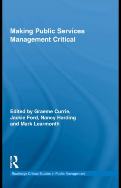 Making Public Services Management Critical, EPUB eBook