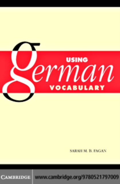 Using German Vocabulary, PDF eBook