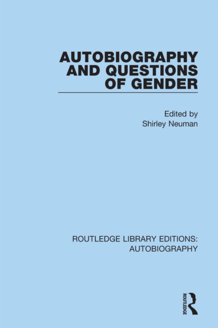Autobiography and Questions of Gender, EPUB eBook