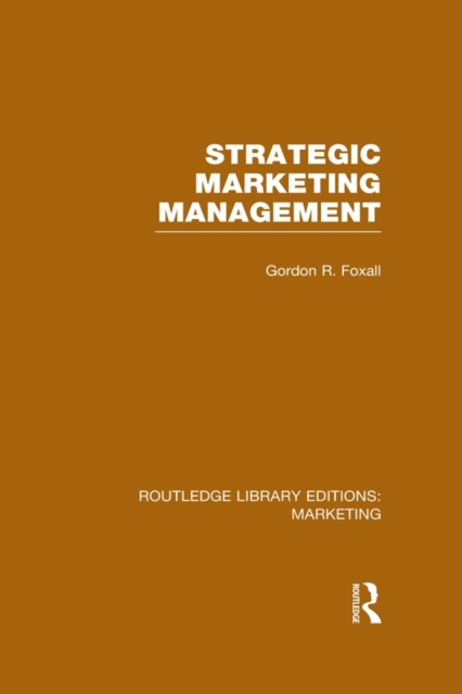 Strategic Marketing Management (RLE Marketing), EPUB eBook
