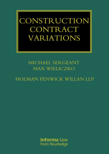 Construction Contract Variations, EPUB eBook