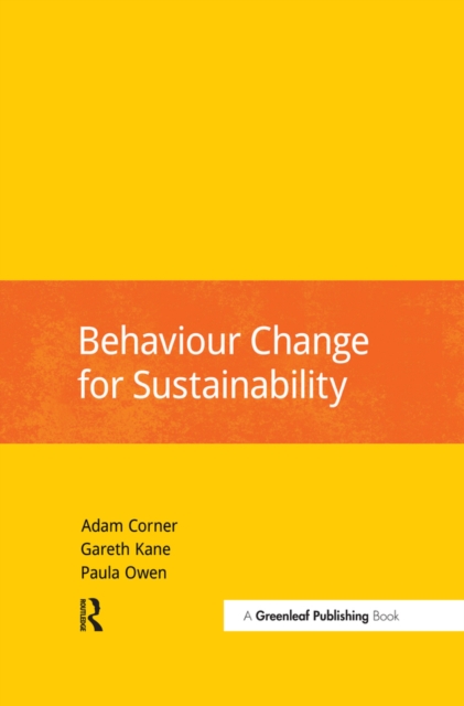 Behaviour Change for Sustainability, PDF eBook