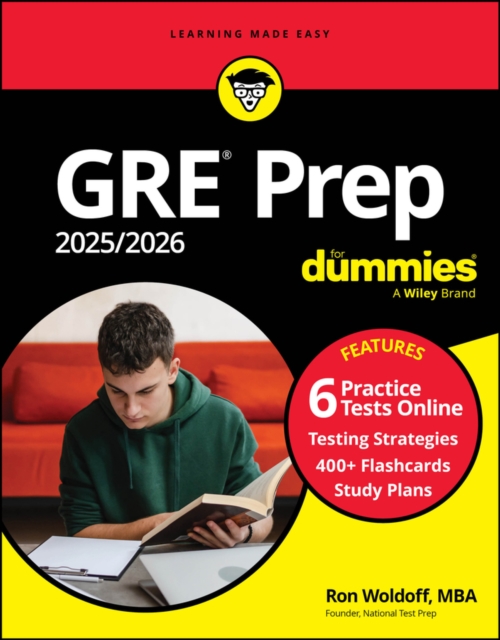 GRE Prep 2025/2026 For Dummies (+6 Practice Tests & 400+ Flashcards Online), Paperback / softback Book