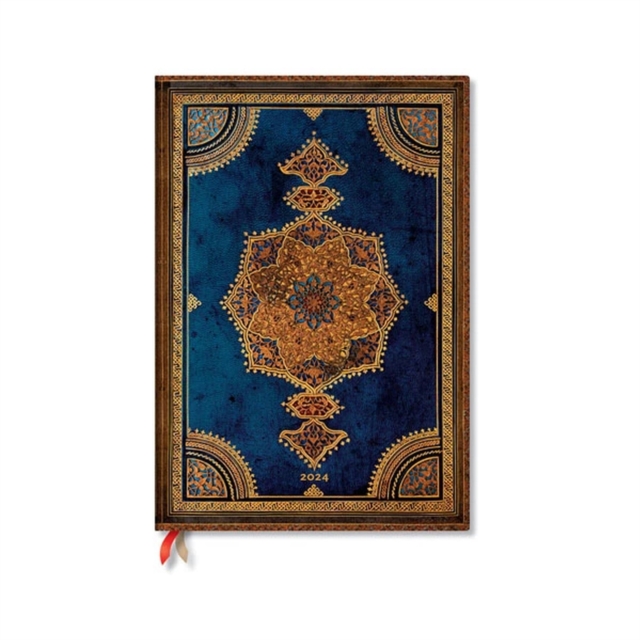 Safavid Indigo (Safavid Binding Art) Grande 12-month Dayplanner 2024, Hardback Book