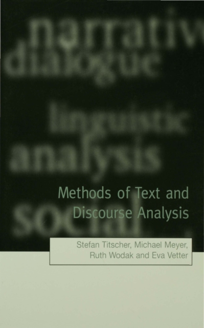 Methods of Text and Discourse Analysis : In Search of Meaning, EPUB eBook