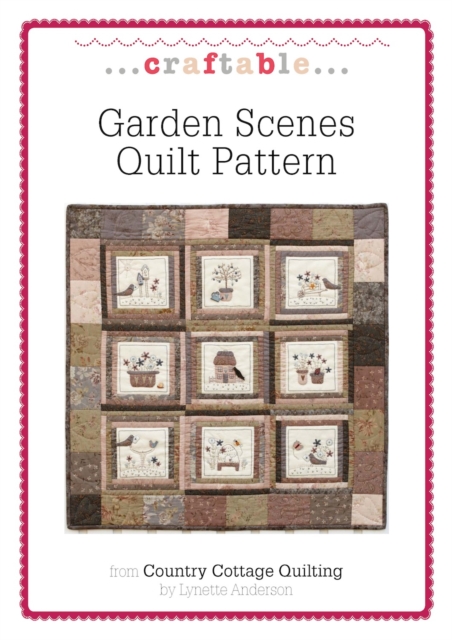 Garden Scenes Quilt Pattern, PDF eBook
