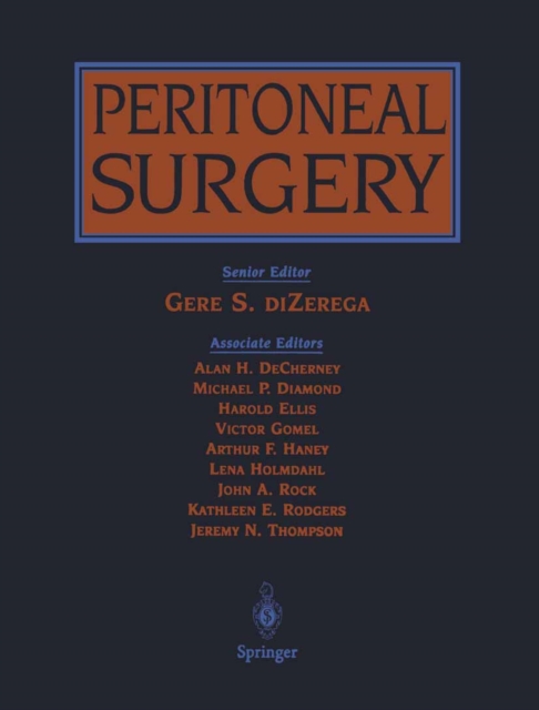 Peritoneal Surgery, PDF eBook