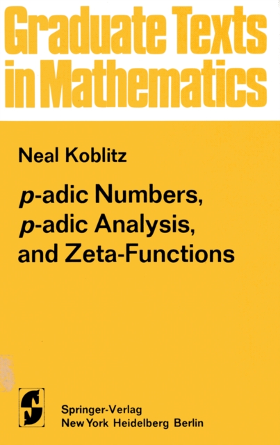 p-adic Numbers, p-adic Analysis, and Zeta-Functions, PDF eBook