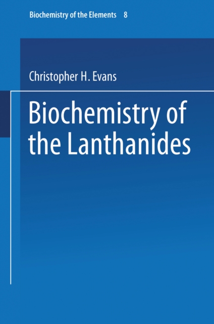 Biochemistry of the Lanthanides, PDF eBook