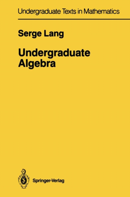 Undergraduate Algebra, PDF eBook