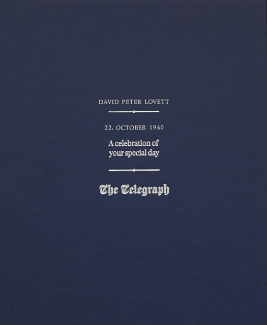 The Telegraph Custom Gift Book - Blue Leatherette , Customised Book Customisable Book