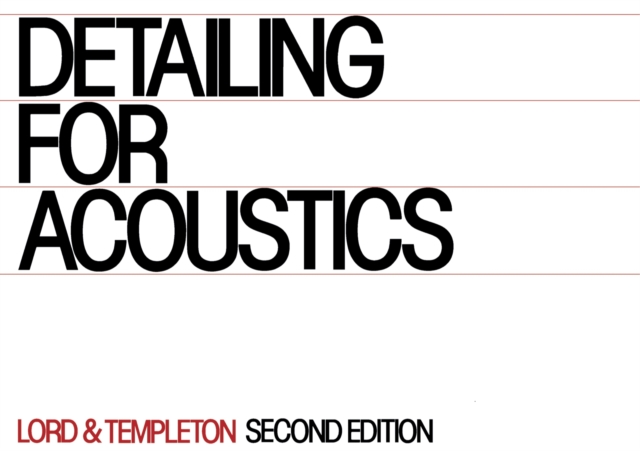 Detailing for Acoustics, PDF eBook