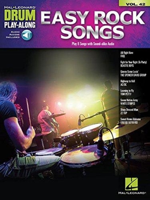 Easy Rock Songs : Drum Play-Along Volume 42, Book Book