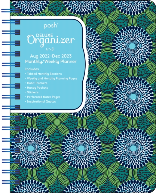 Posh: Deluxe Organizer 17-Month 2022-2023 Monthly/Weekly Hardcover Planner Calendar : Tribal Vibe, Calendar Book