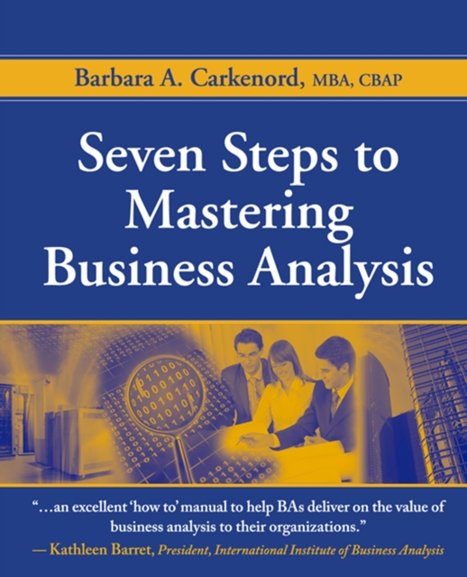 Seven Steps to Mastering Business Analysis, EPUB eBook