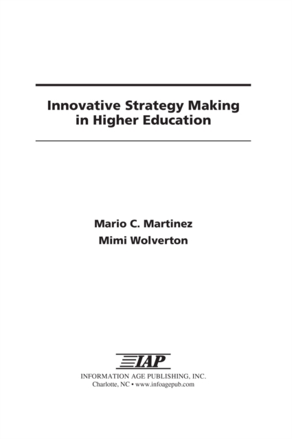 Innovative Strategy Making in Higher Education, EPUB eBook
