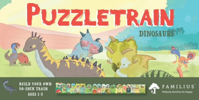 PuzzleTrain: Dinosaurs 26-Piece Puzzle, Jigsaw Book