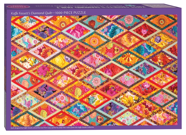 Kaffe Fassett’s Diamond Quilt Jigsaw Puzzle : 1000 Pieces, Dimensions 29.5? x 19.7?, General merchandise Book
