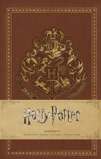 Harry Potter: Hogwarts Ruled Pocket Journal, Hardback Book