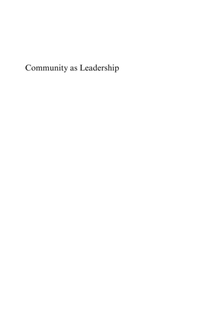 Community as Leadership, PDF eBook