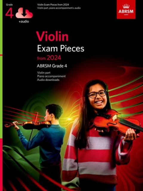 Violin Exam Pieces from 2024, ABRSM Grade 4, Violin Part, Piano Accompaniment & Audio, Sheet music Book