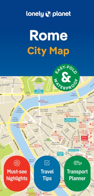 Lonely Planet Rome City Map, Sheet map, folded Book