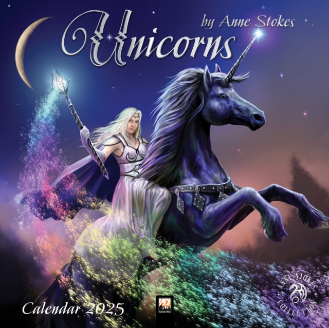 Unicorns by Anne Stokes Wall Calendar 2025 (Art Calendar), Calendar Book