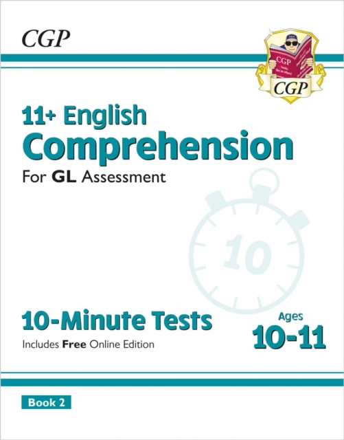 11+ GL 10-Minute Tests: English Comprehension - Ages 10-11 Book 2 (with Online Edition), Paperback / softback Book