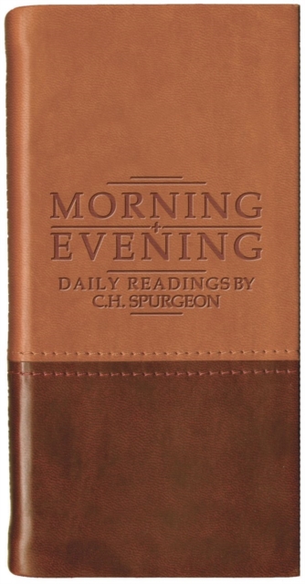 Morning And Evening – Matt Tan/Burgundy, Leather / fine binding Book