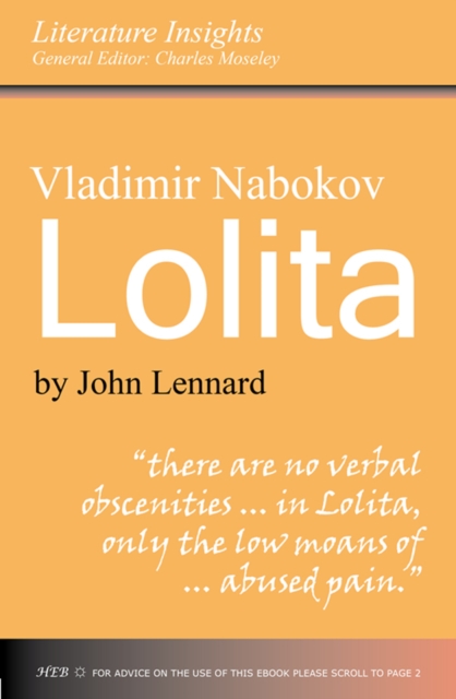 Vladimir Nabokov : 'Lolita', EPUB eBook