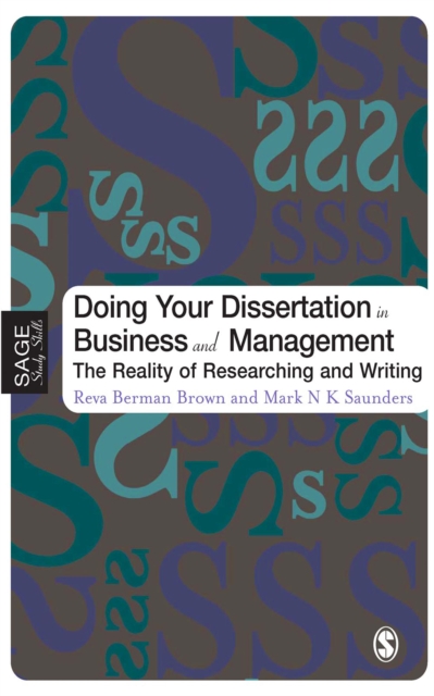 Doing Your Dissertation in Business and Management : The Reality of Researching and Writing, PDF eBook