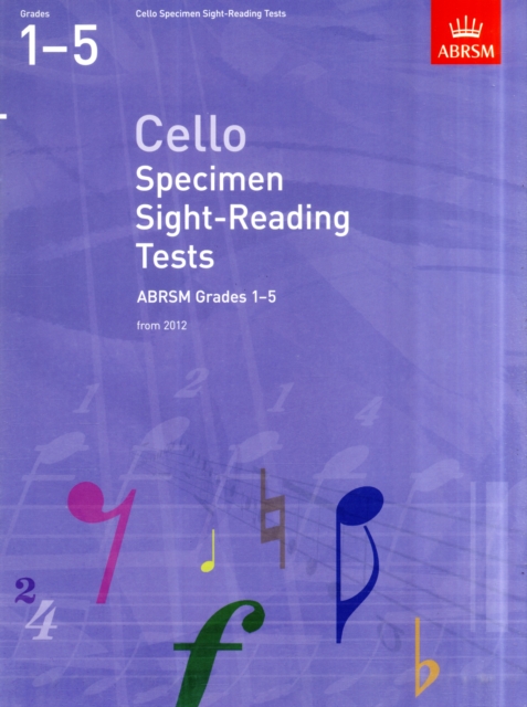 Cello Specimen Sight-Reading Tests, ABRSM Grades 1-5 : from 2012, Sheet music Book