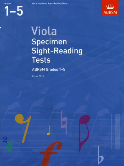 Viola Specimen Sight-Reading Tests, ABRSM Grades 1-5 : from 2012, Sheet music Book