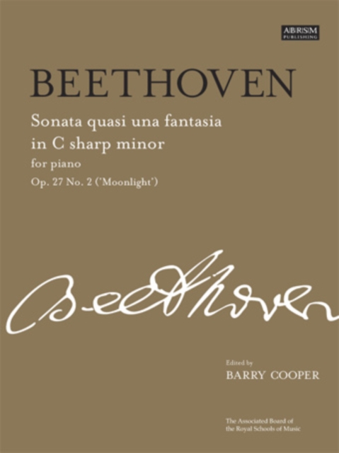 Sonata quasi una fantasia in C sharp minor, Op. 27 No. 2 ('Moonlight') : from Vol. II, Sheet music Book