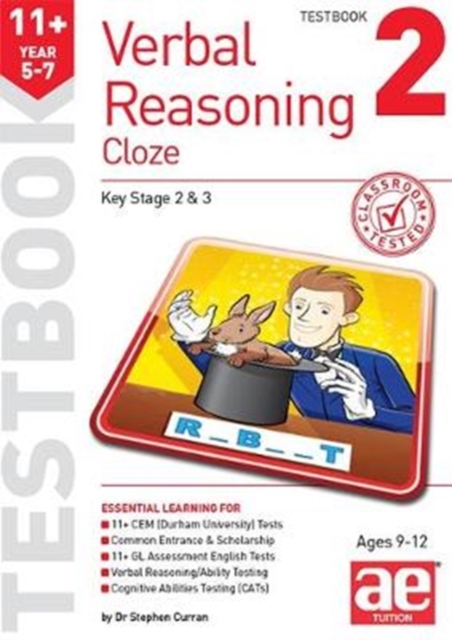 11+ Verbal Reasoning Year 5-7 Cloze Testbook 2, Paperback / softback Book