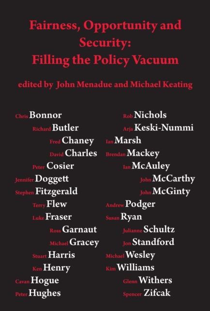 Fairness, opportunity and security : Filling the policy vacuum, EPUB eBook