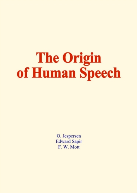 The origin of human speech, EPUB eBook