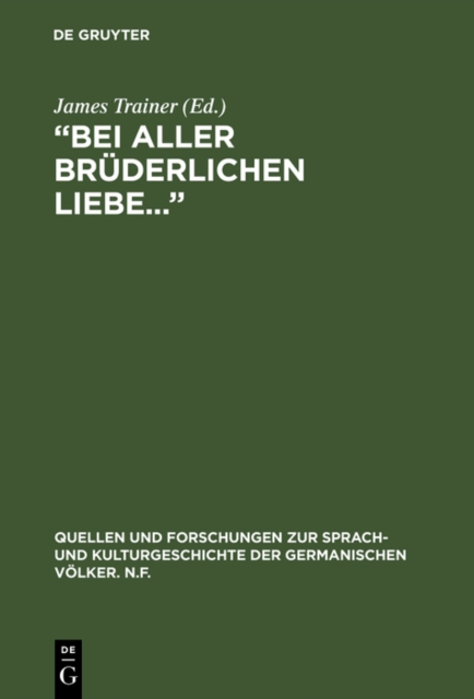 "Bei aller bruderlichen Liebe..." : The Letters of Sophie Tieck to her brother Friedrich, PDF eBook