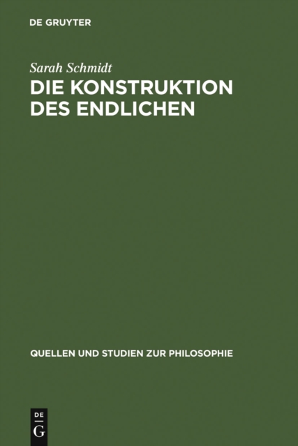 Die Konstruktion des Endlichen : Schleiermachers Philosophie der Wechselwirkung, PDF eBook